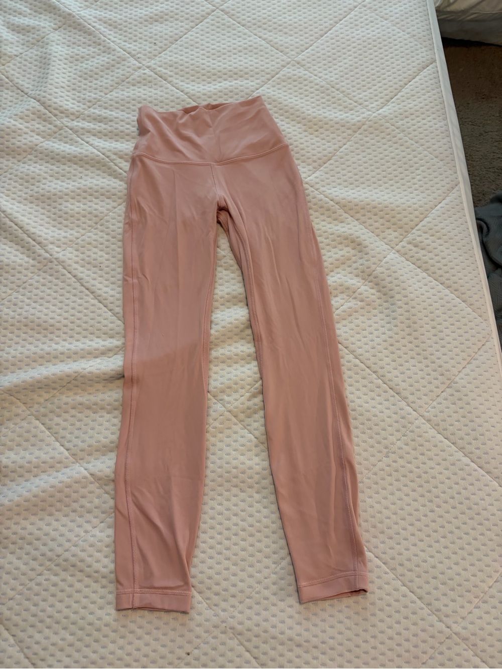 Lululemon blush pink high-waist full-length leggings. Literally worn once.